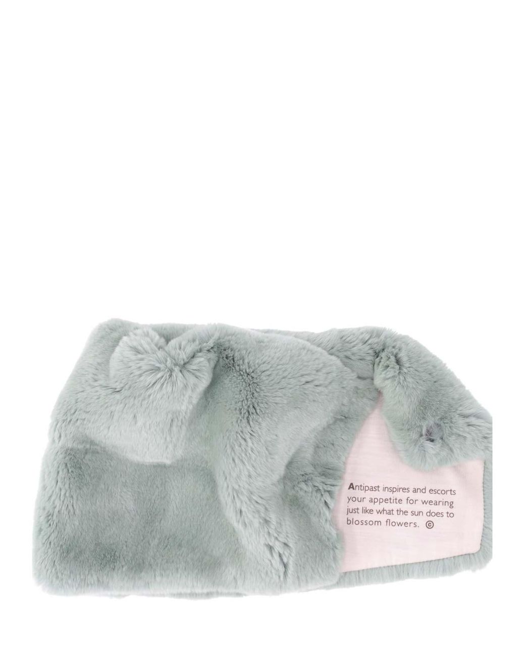 Antipast Blue Fur Muffler Scarf