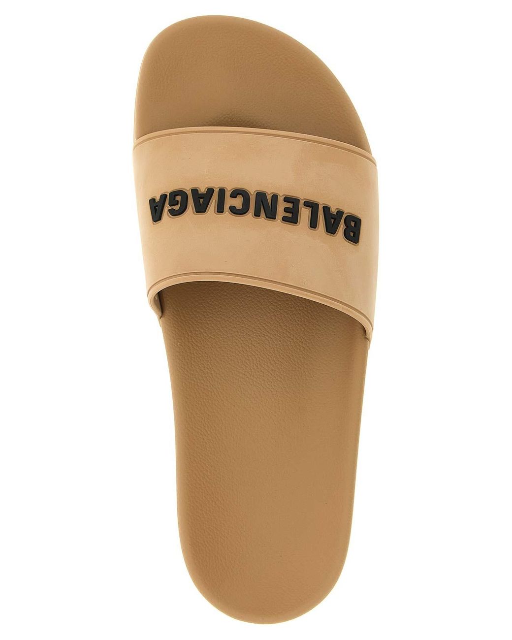 Balenciaga White Slide Pool' Sandals
