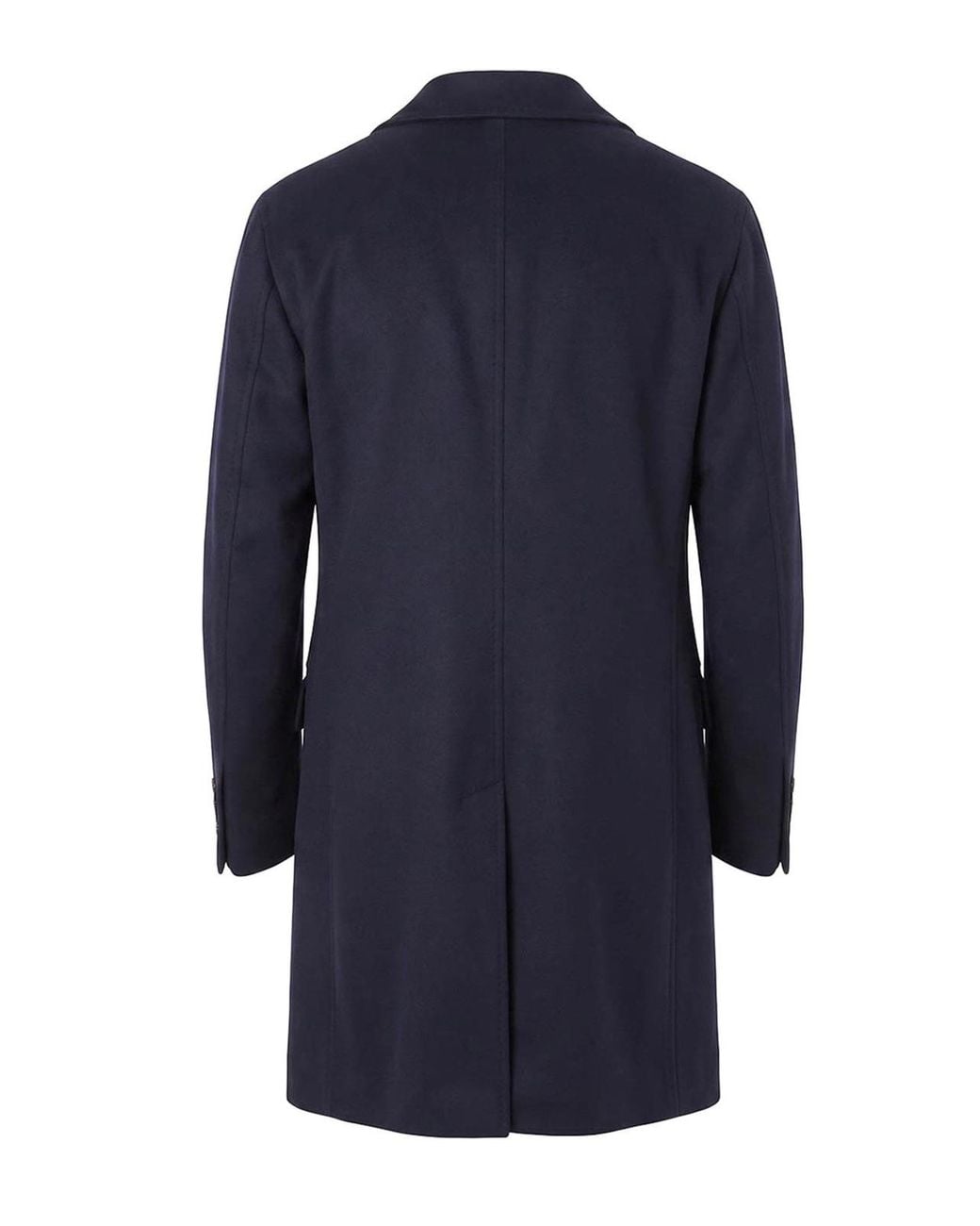 Brunello Cucinelli Blue Lightweight Virgin Wool Coat for men