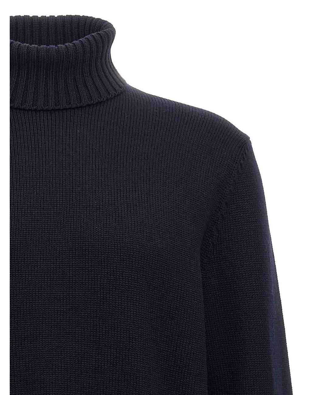 Zanone Blue Turtle-Neck Sweater for men