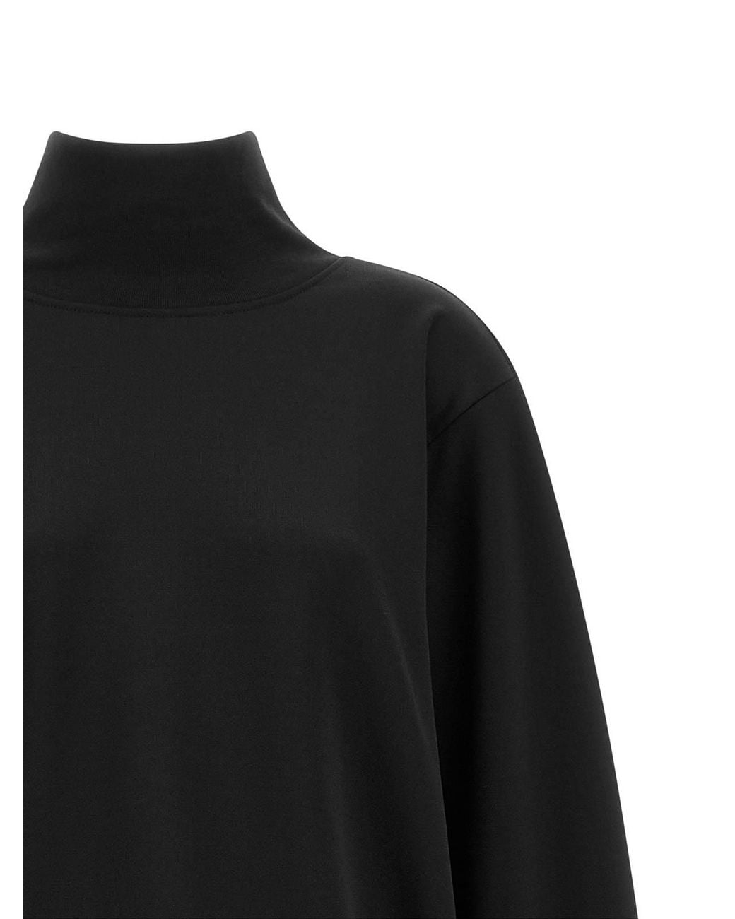 DI.LA3 PARI' Black Coda Lunga Sweatshirt