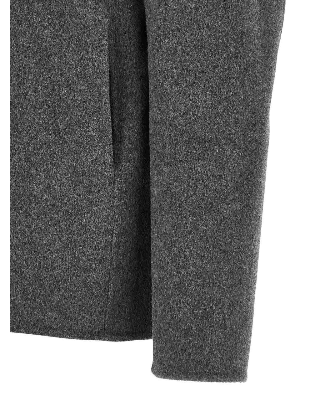 Giorgio Brato Gray Hooded Jacket for men