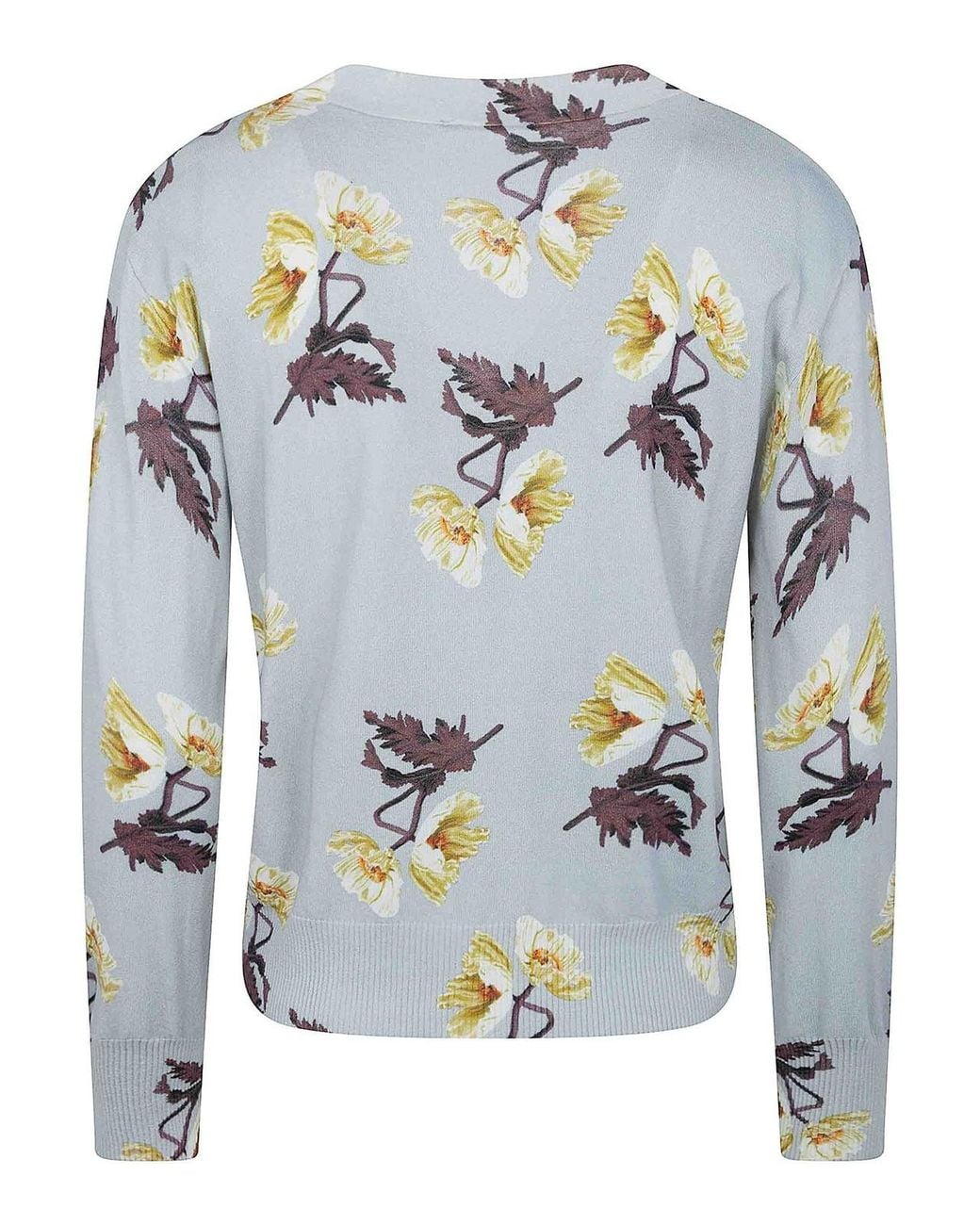 In bed with You Blue V Neck Printed Cardigan