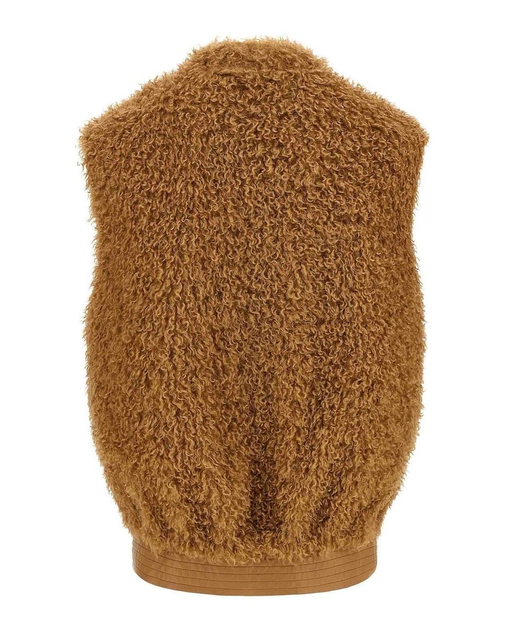 Twinset Brown Teddy Soft Vest
