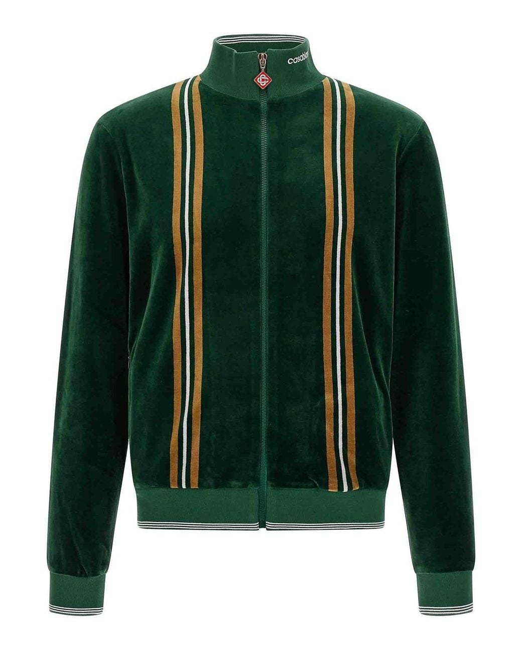Casablanca Green Velour Sweatshirt for men