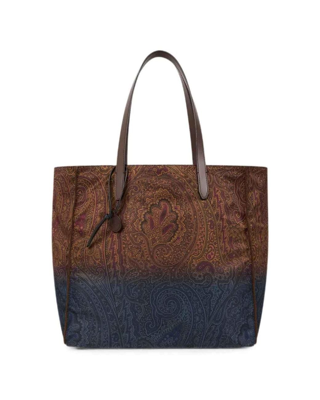 Etro Brown Nylon Shopping Bag