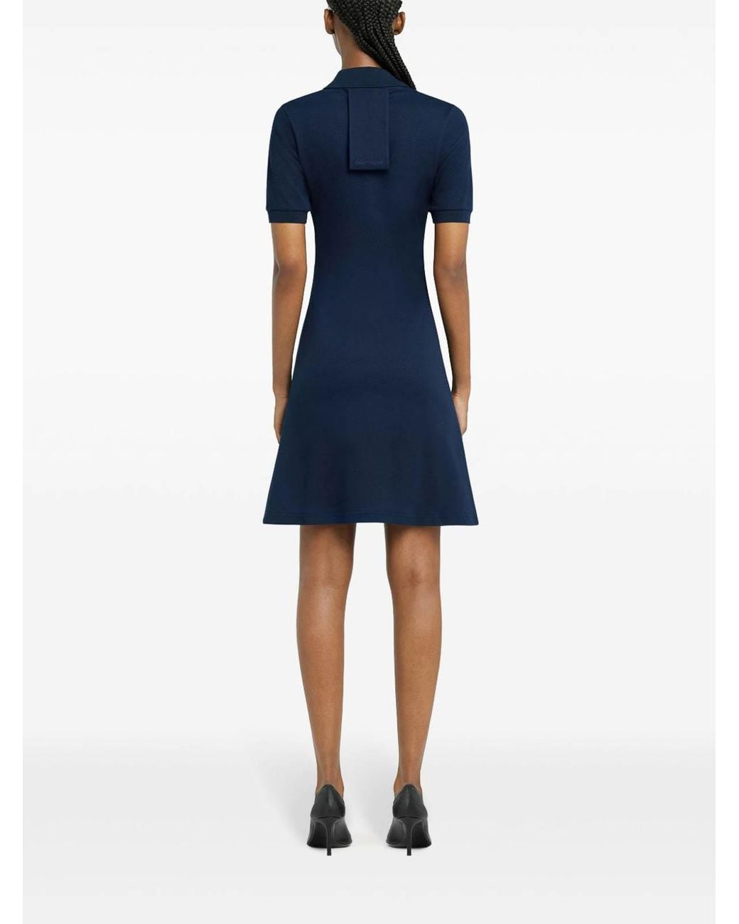 Courreges Blue Short-Sleeve Mini Dress