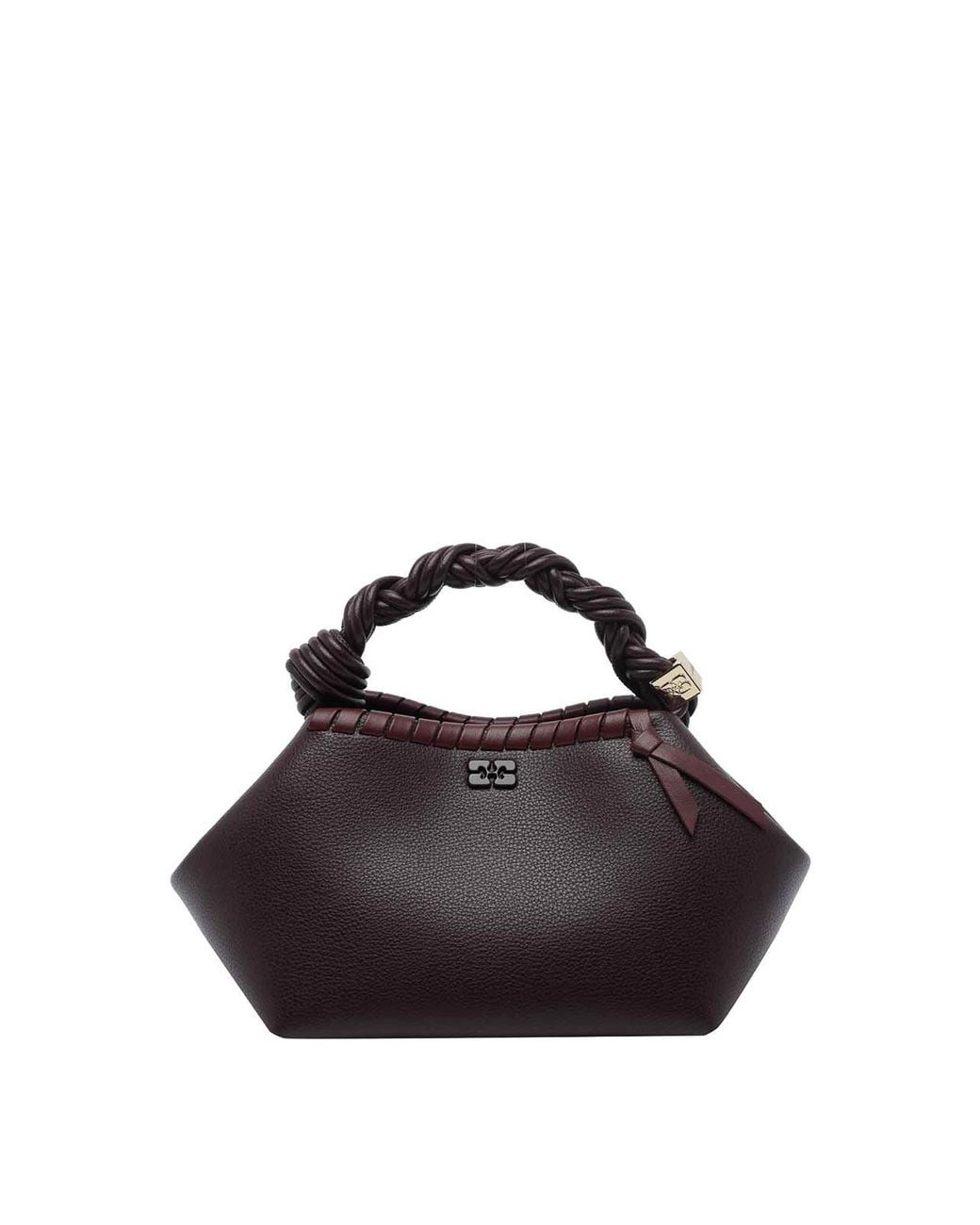 Ganni Brown Small Bou Tresse Handbag