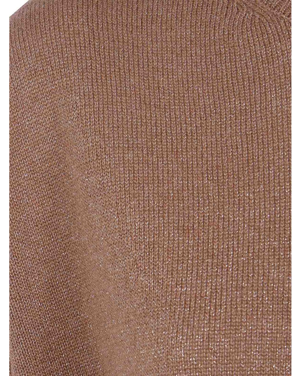 Twinset Brown Sleeveless Round Neck Sweater