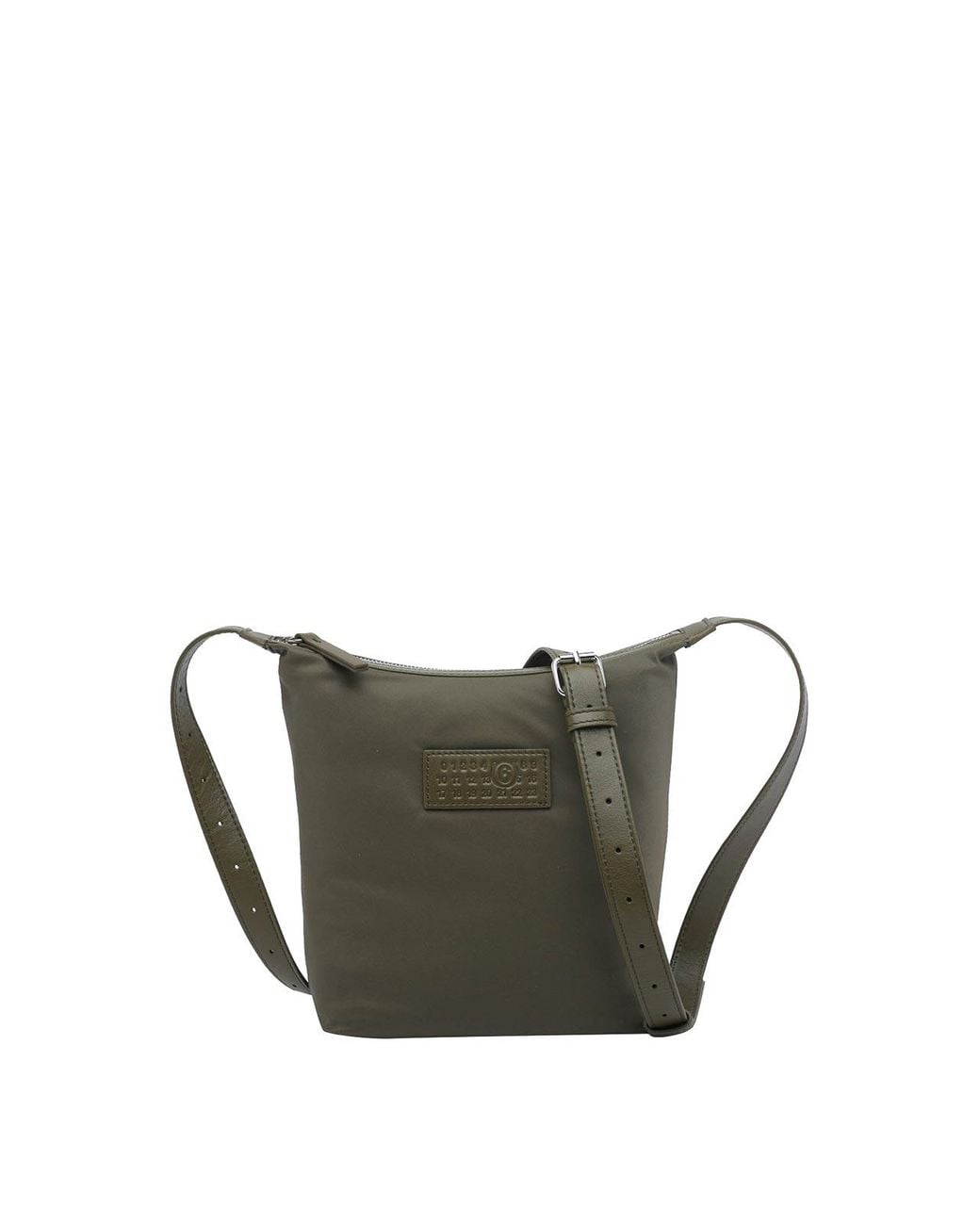 MM6 by Maison Margiela Gray Numeric Vertical Crossbody Bag for men