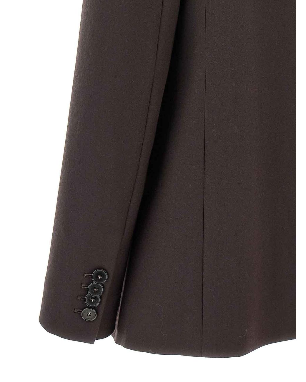 Stella McCartney Black Double-Breasted Wool Blazer