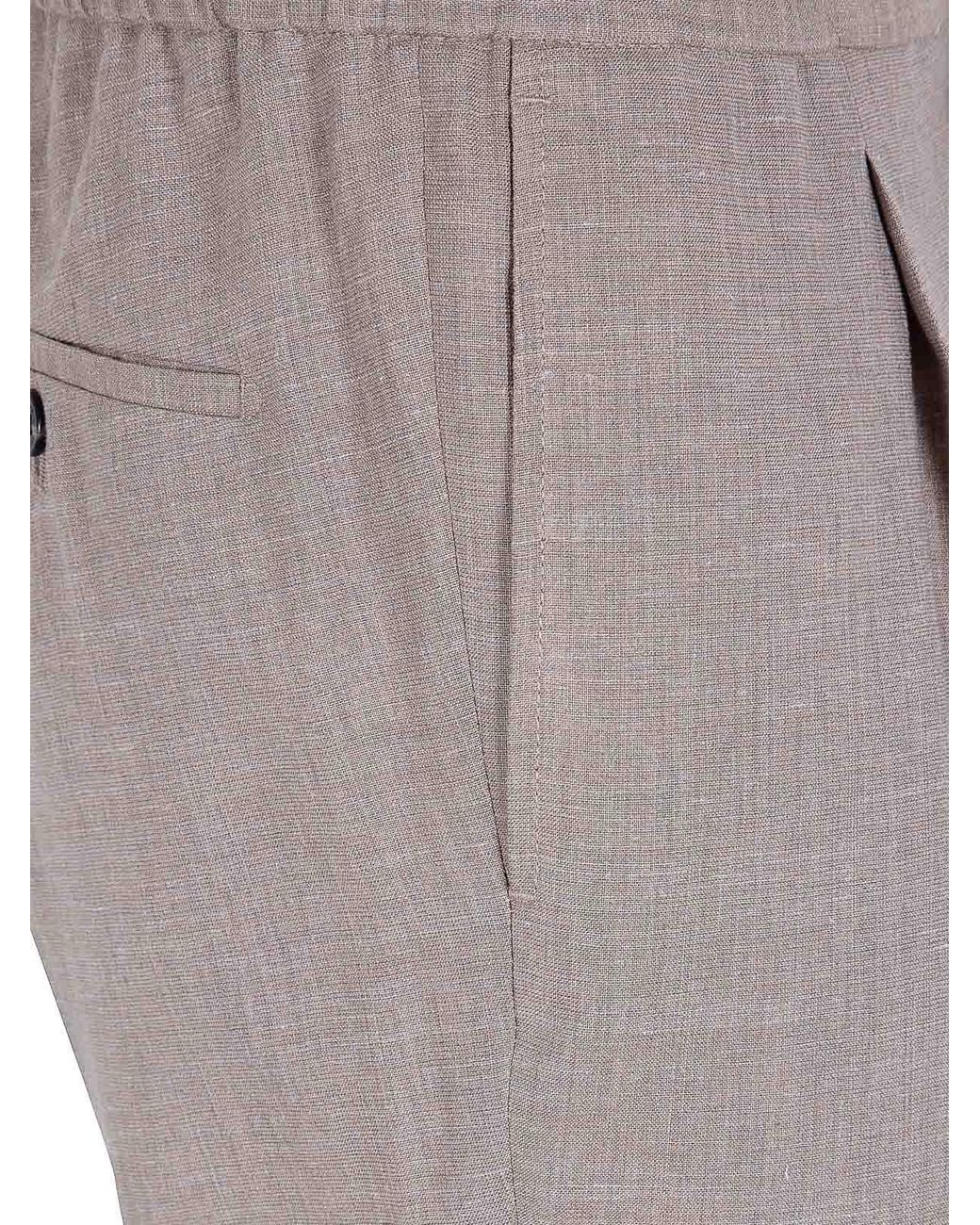 Incotex Gray Elastic Coulisse Waist Chino Trousers for men