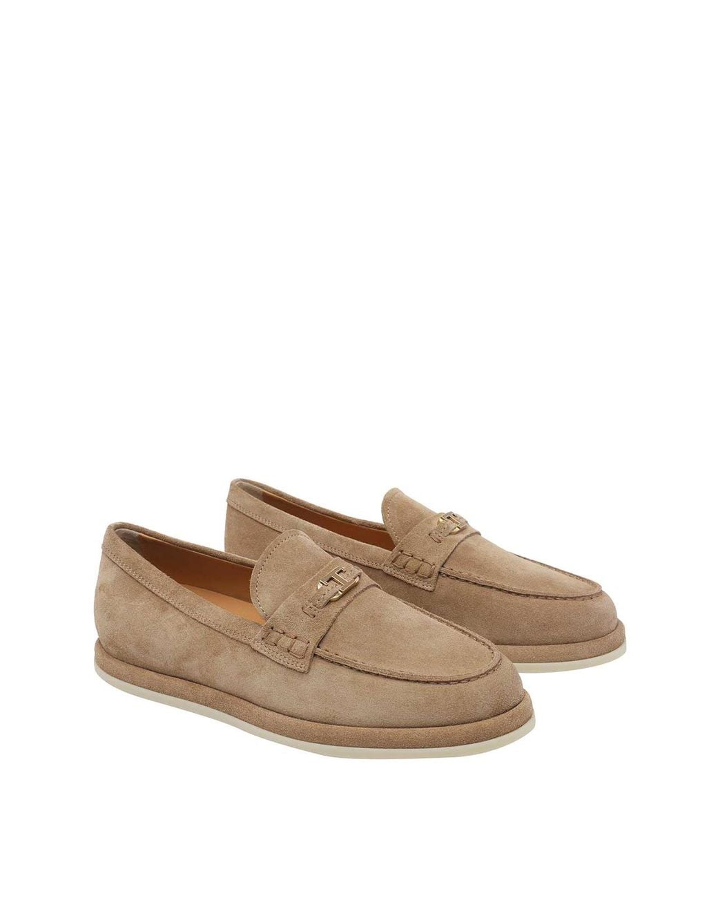 Tod's Brown Suede Loafers