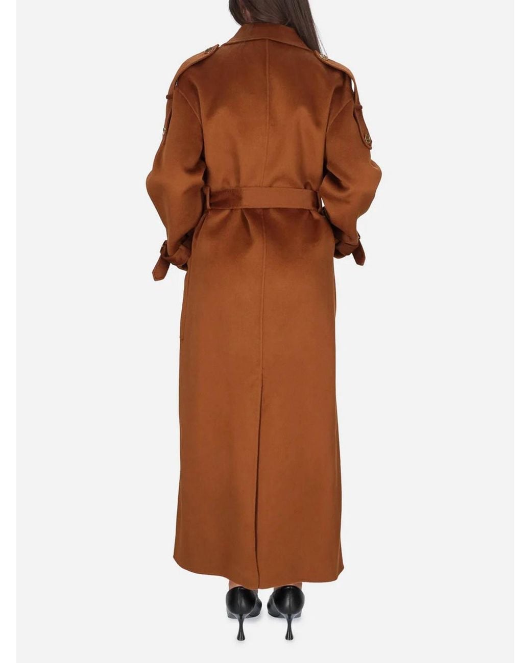 Elisabetta Franchi Brown Coat