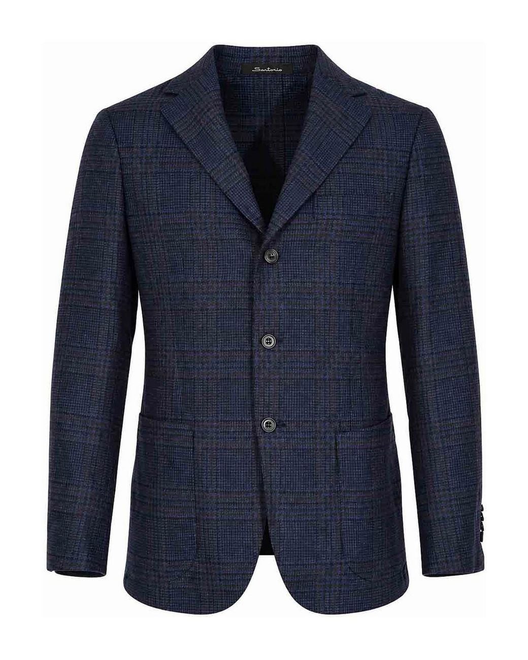 Sartorio Napoli Blue Single-Breasted Jacket for men