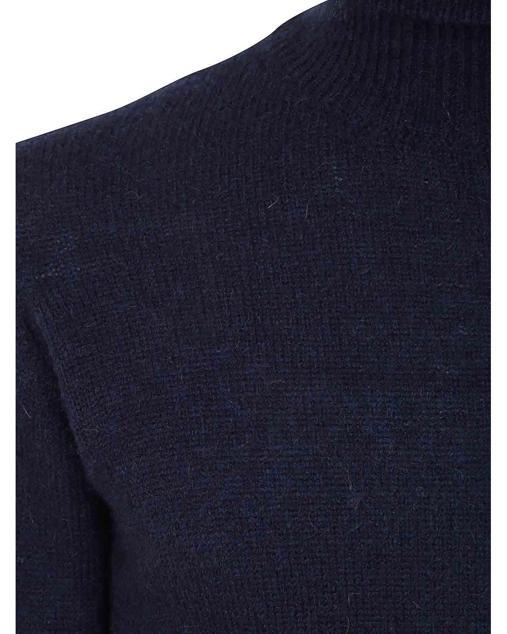 Nuur Blue Long Sleeves Turtle Neck Sweater for men
