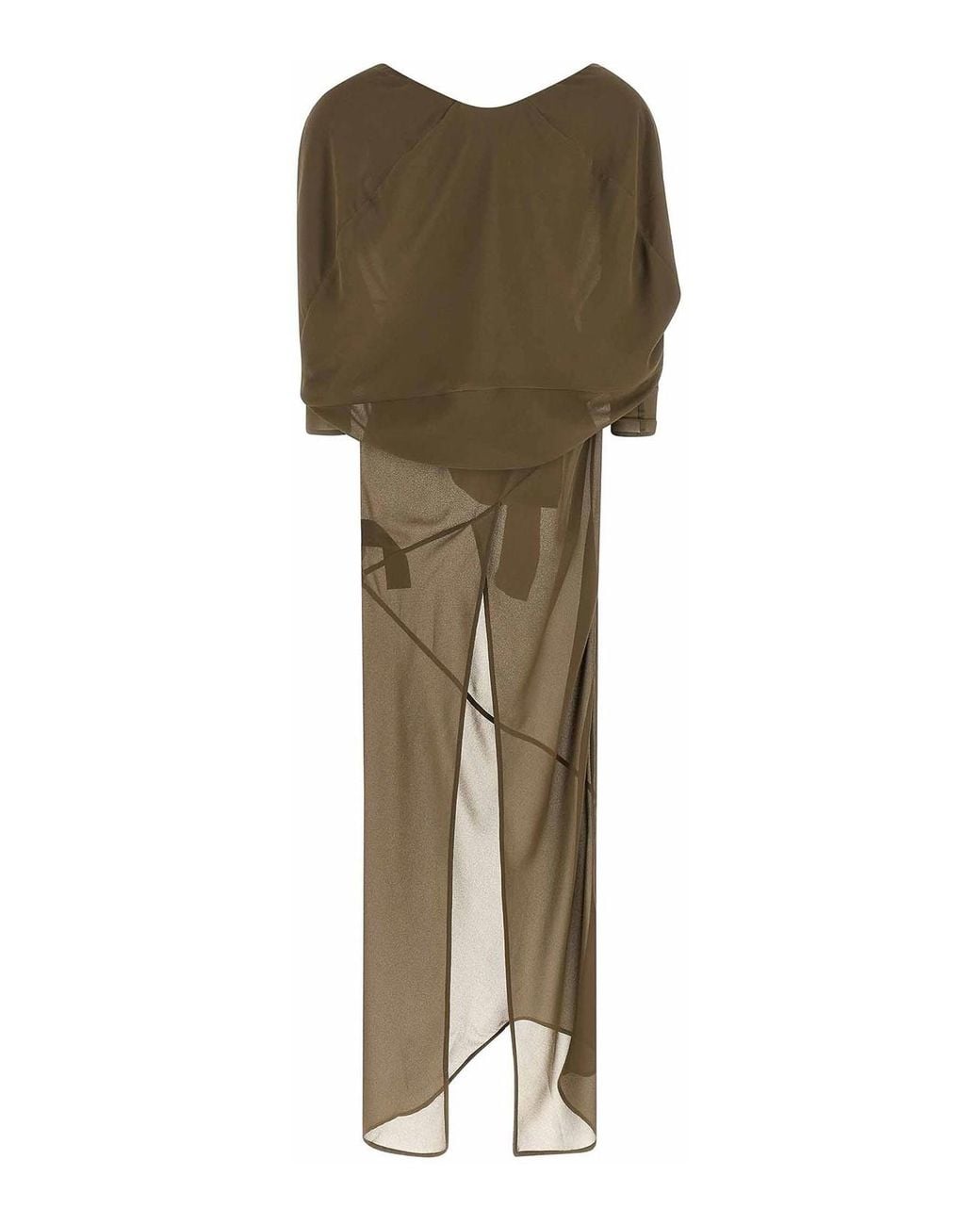 Entire studios Green Asymmetrical Skirt Dress