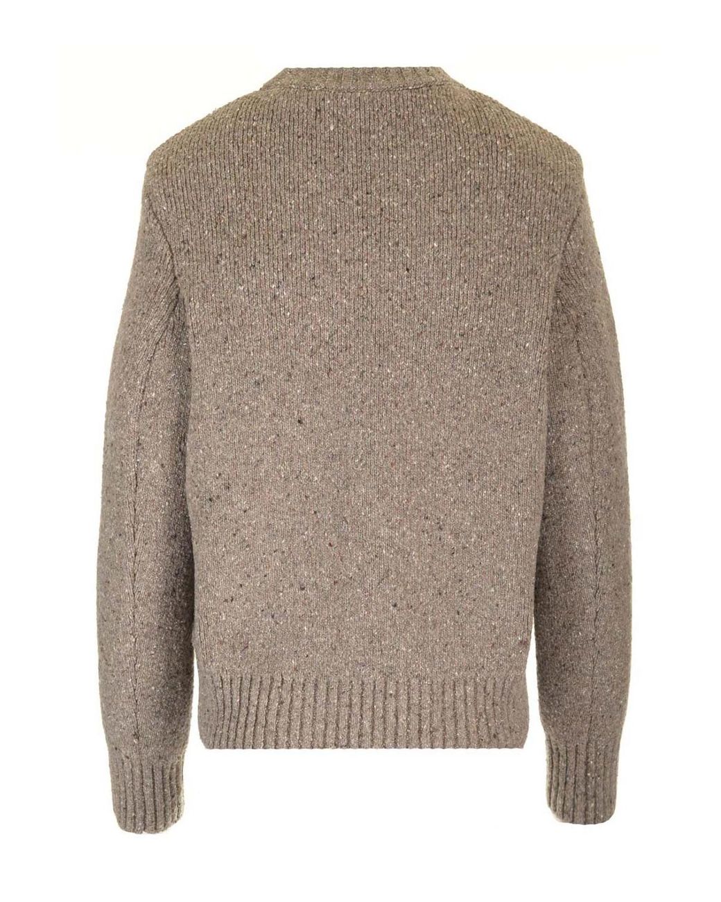 Bottega Veneta Brown Medium Weight Wool Tailored Sweater