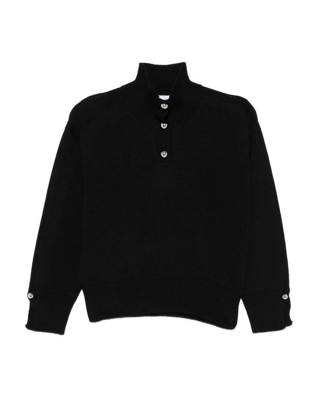 Pull Col Roulé Alpha Studio en coloris Black