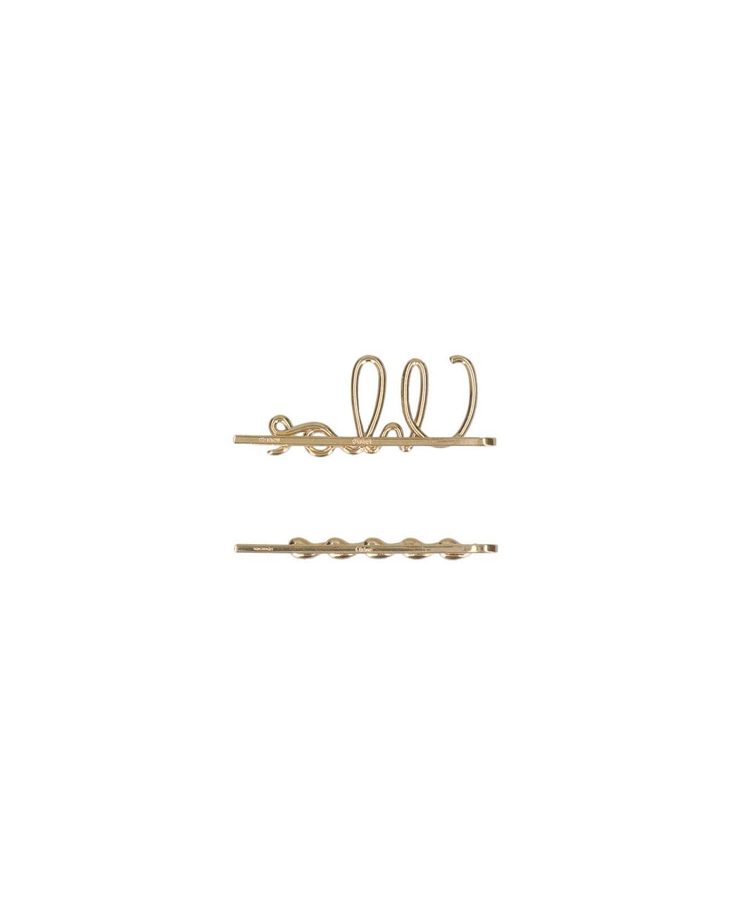Chloé White Set Of 2 Hair Clips