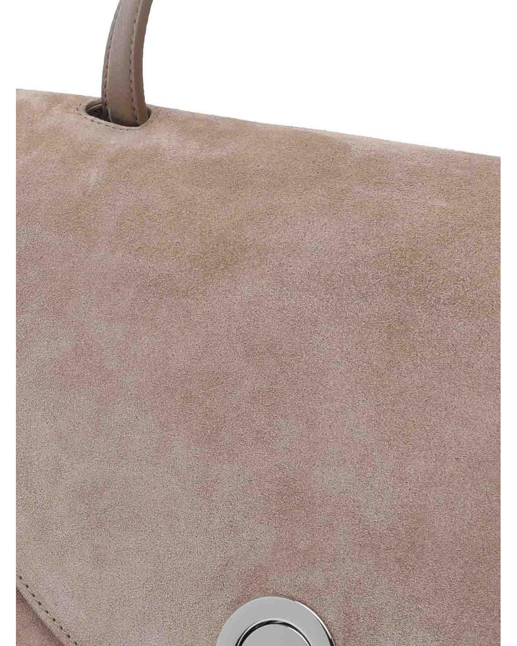 Coccinelle Natural Nikla Suede Handbag