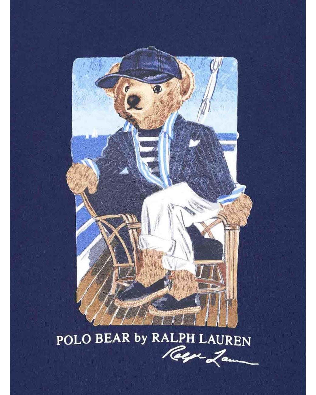 Polo Ralph Lauren Blue Printed Sweatshirt for men
