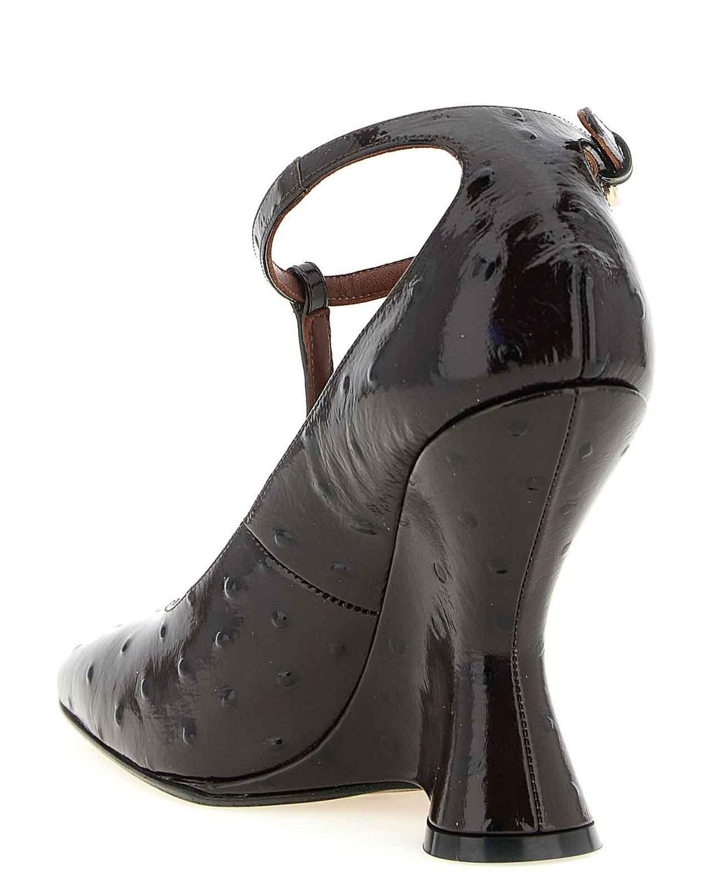 Dries Van Noten Black Sculptural Heel Pumps