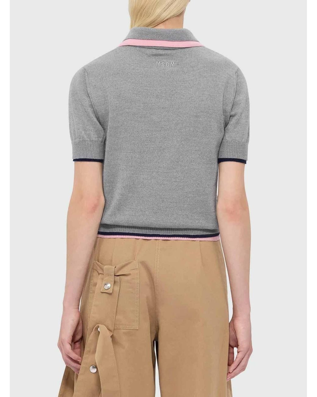 MSGM Gray Polo