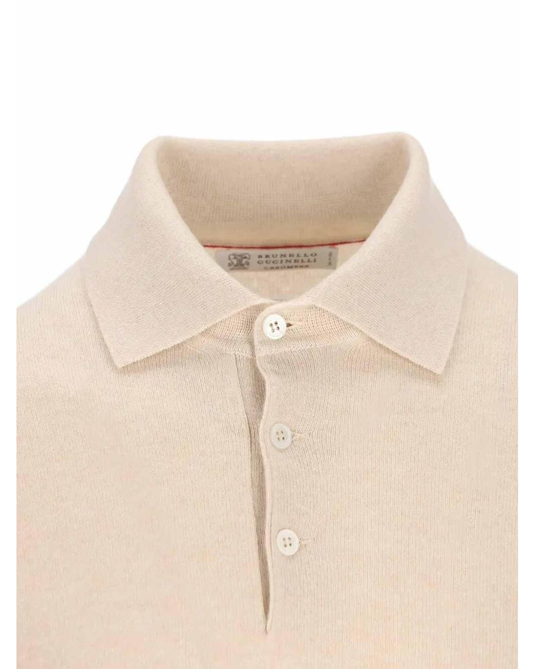 Brunello Cucinelli Natural Cashmere Sweater for men