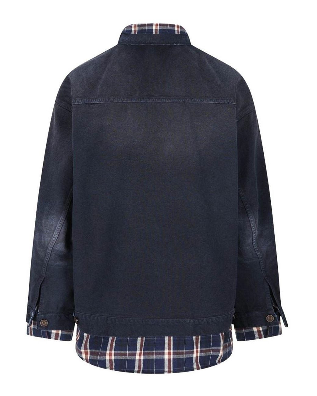 Balenciaga Blue Cotton Shirt Jacket for men