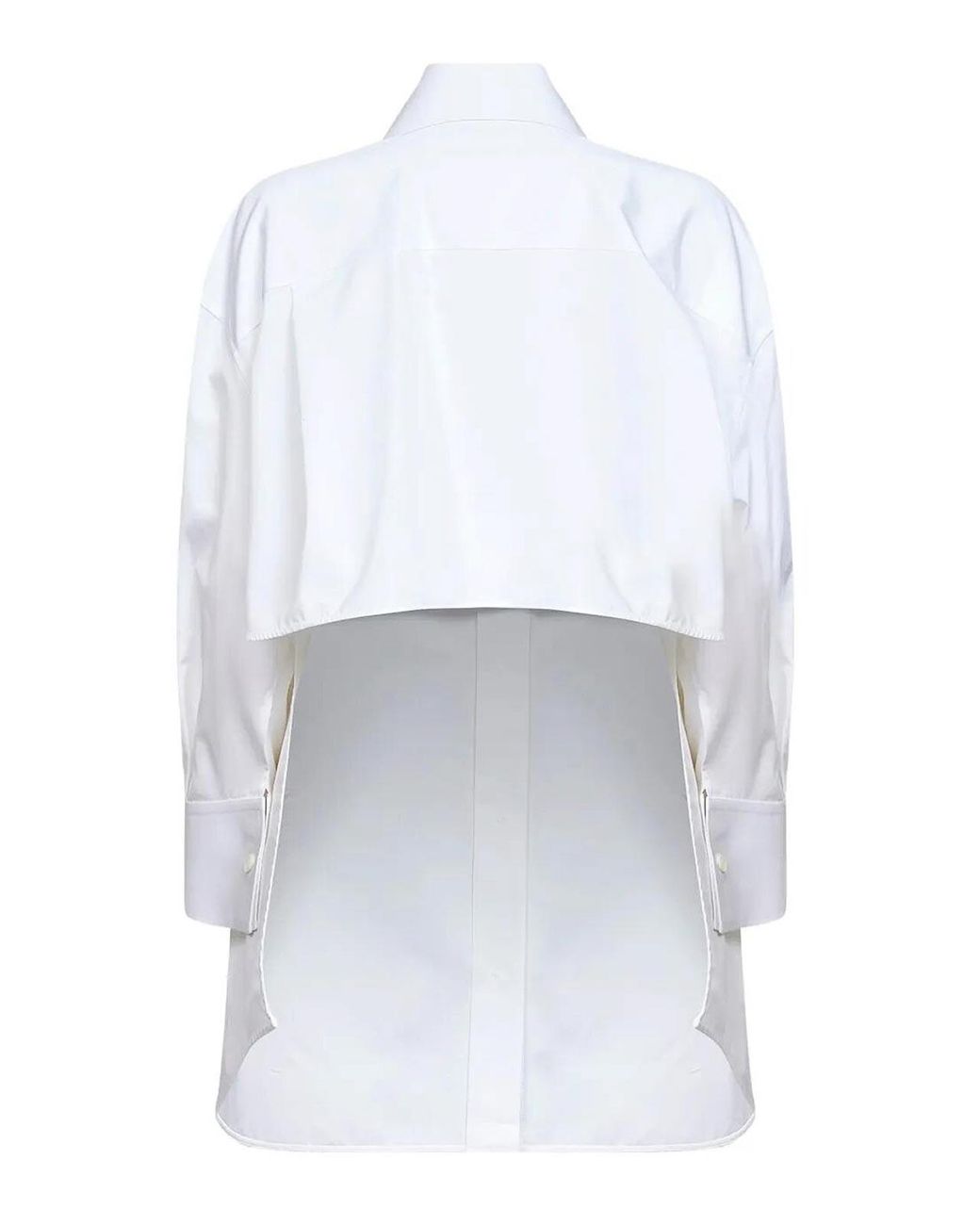 Givenchy White Backless Shirt