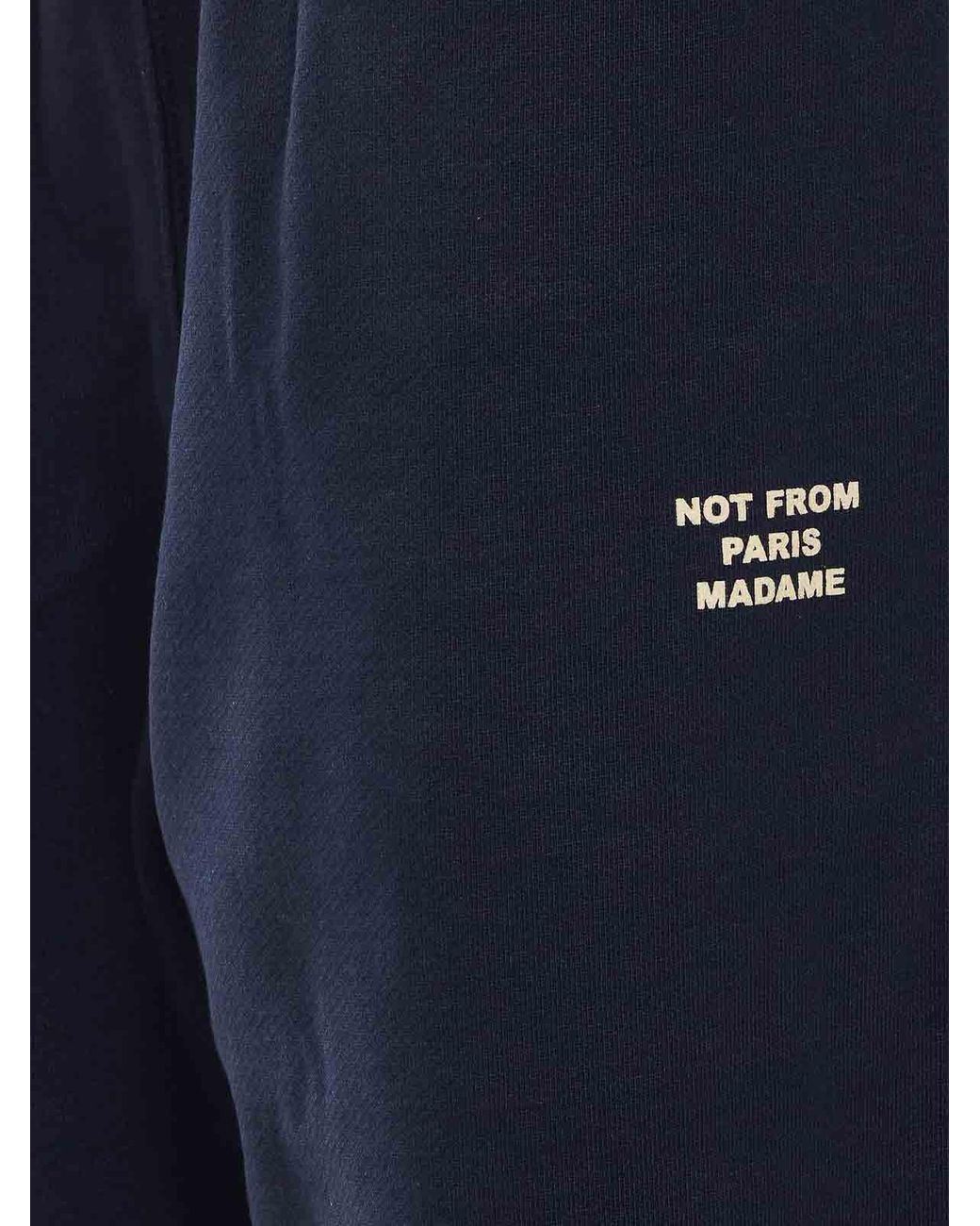 Drole de Monsieur Blue Slogan Joggers for men