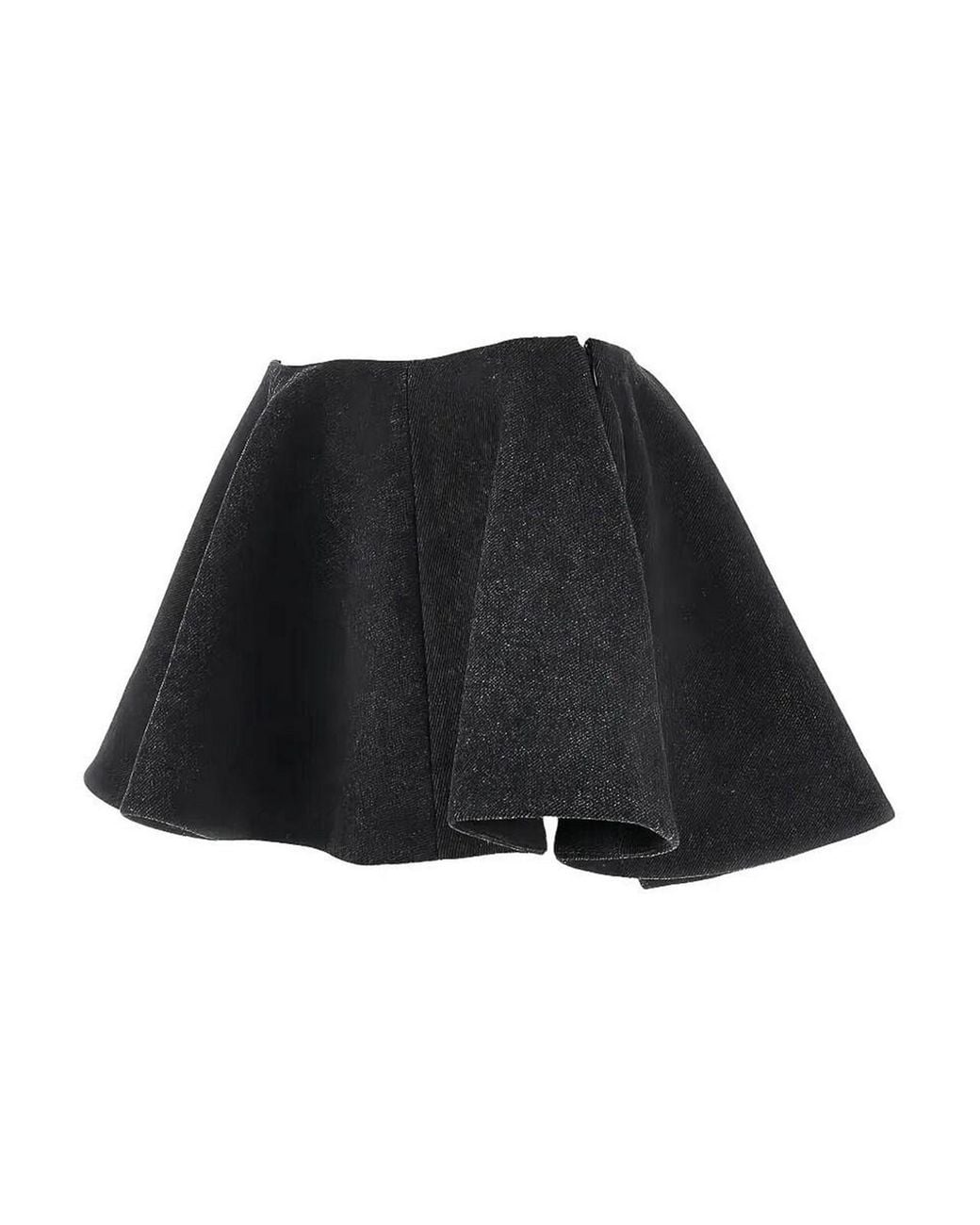 Ganni Black Peacoat Wool Skirt