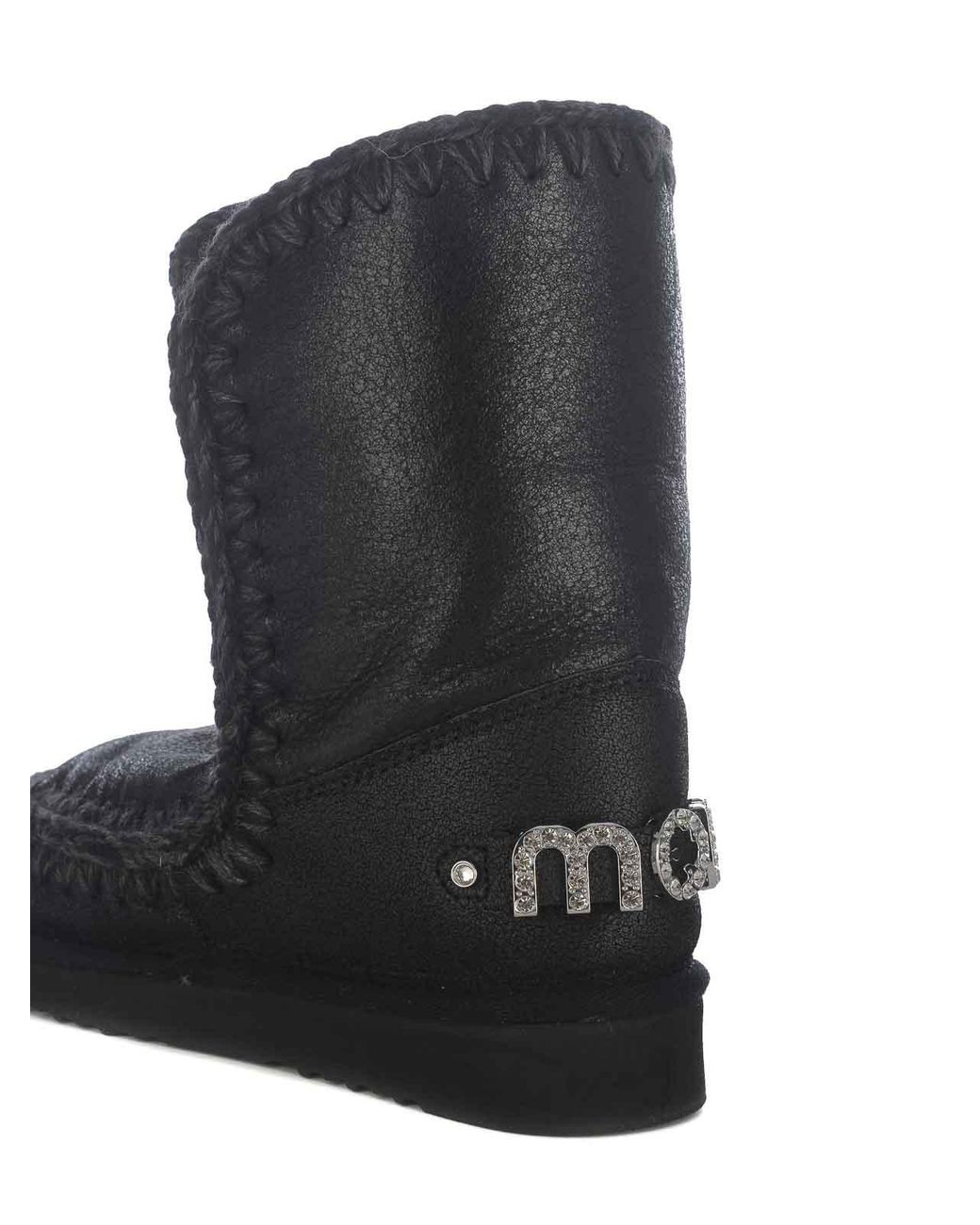 Mou Black Boots Made Of Leather