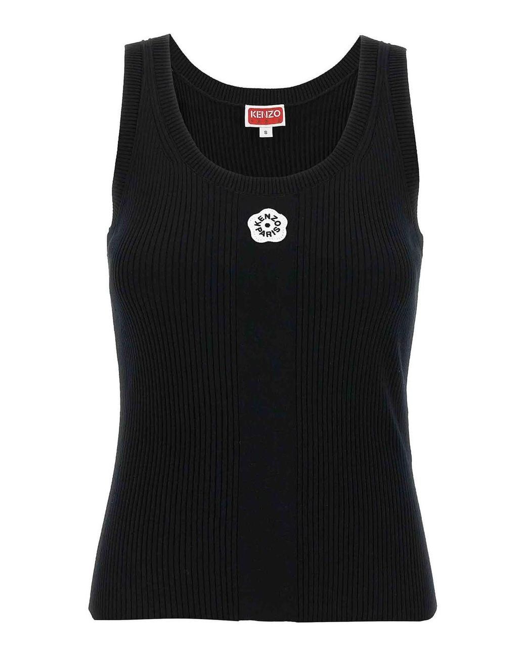 KENZO Black Sleeveless Tops