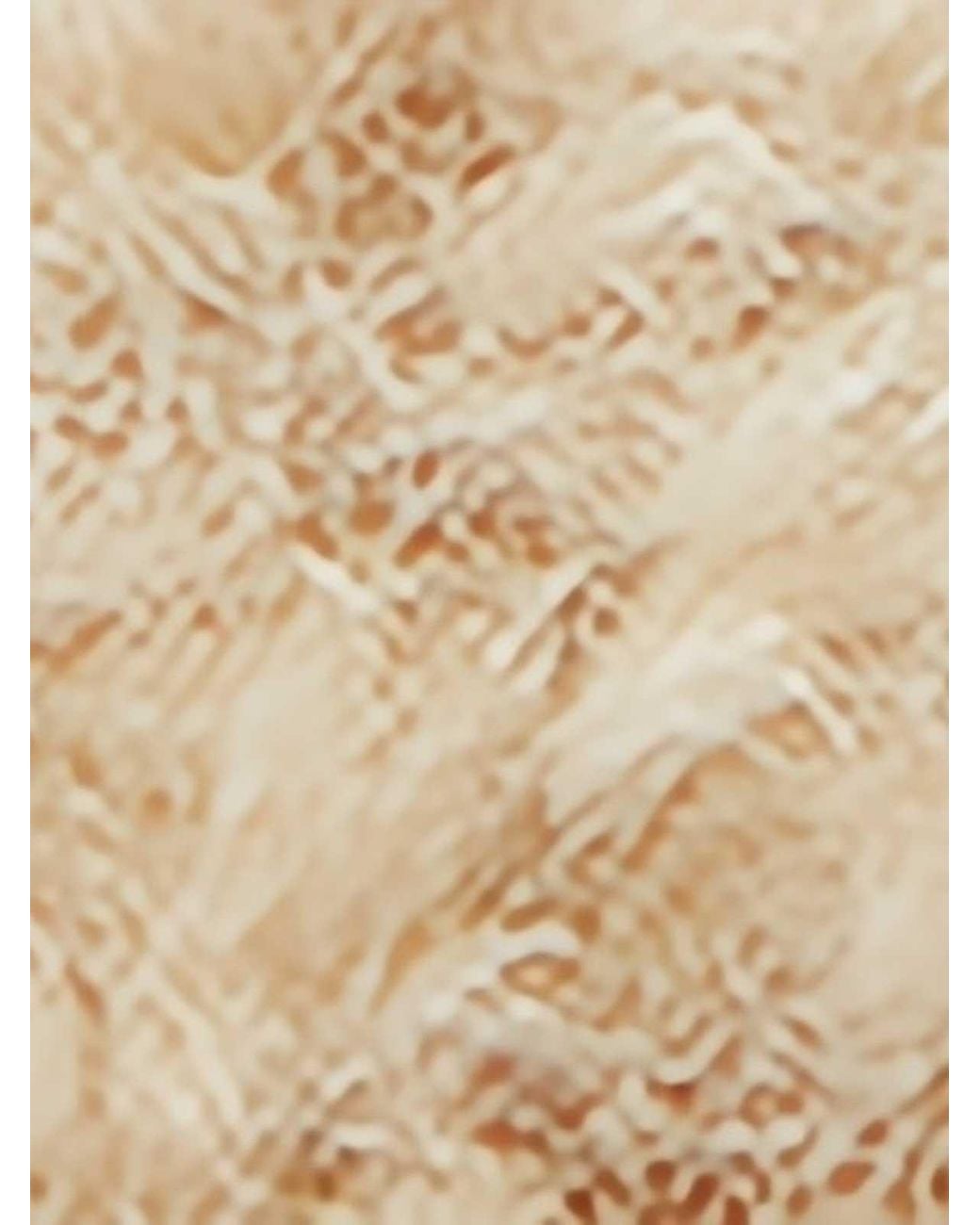 Stella McCartney Natural Stella Logo Shearling Pouch