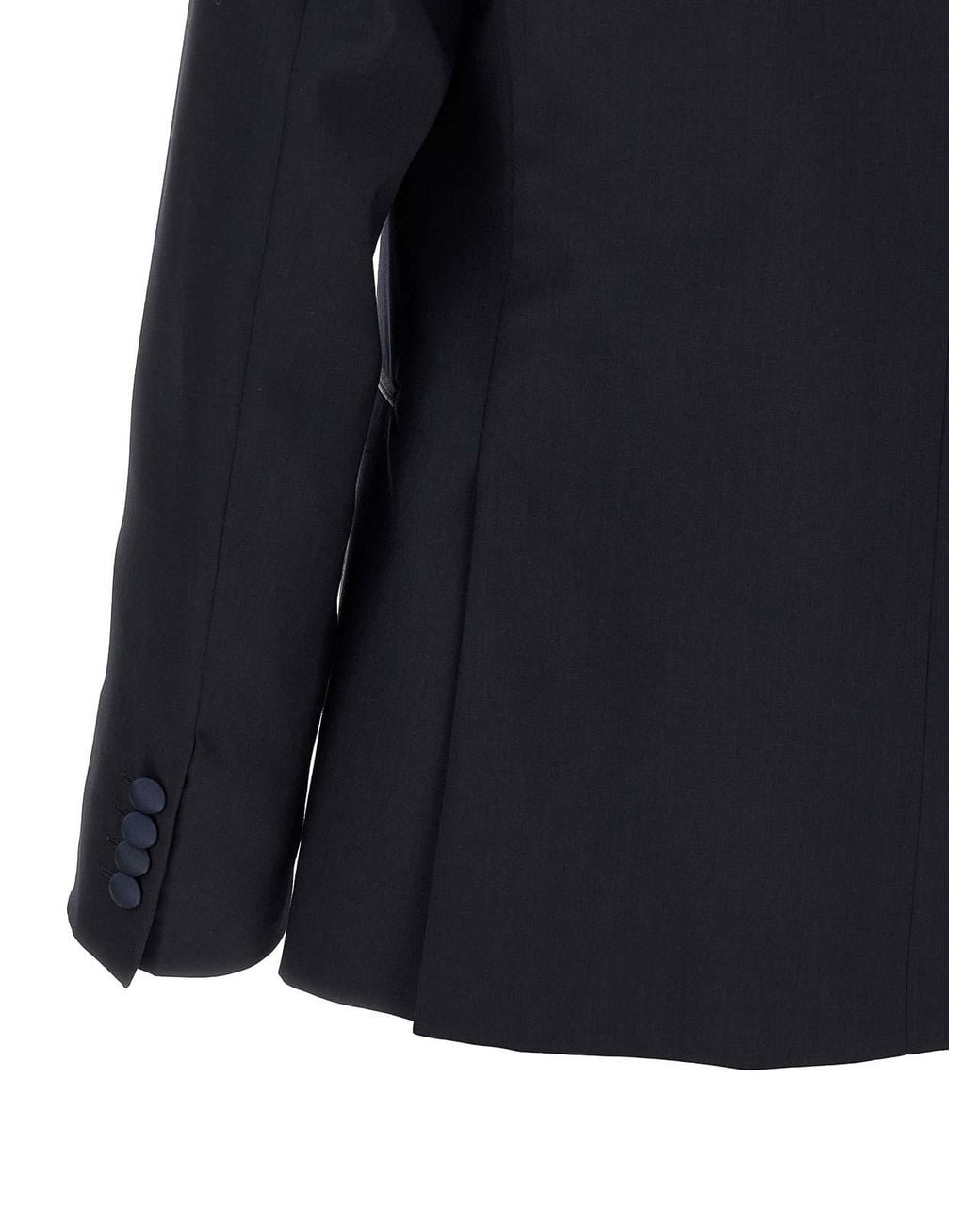 Pal Zileri Blue Wool And Satin Dress for men