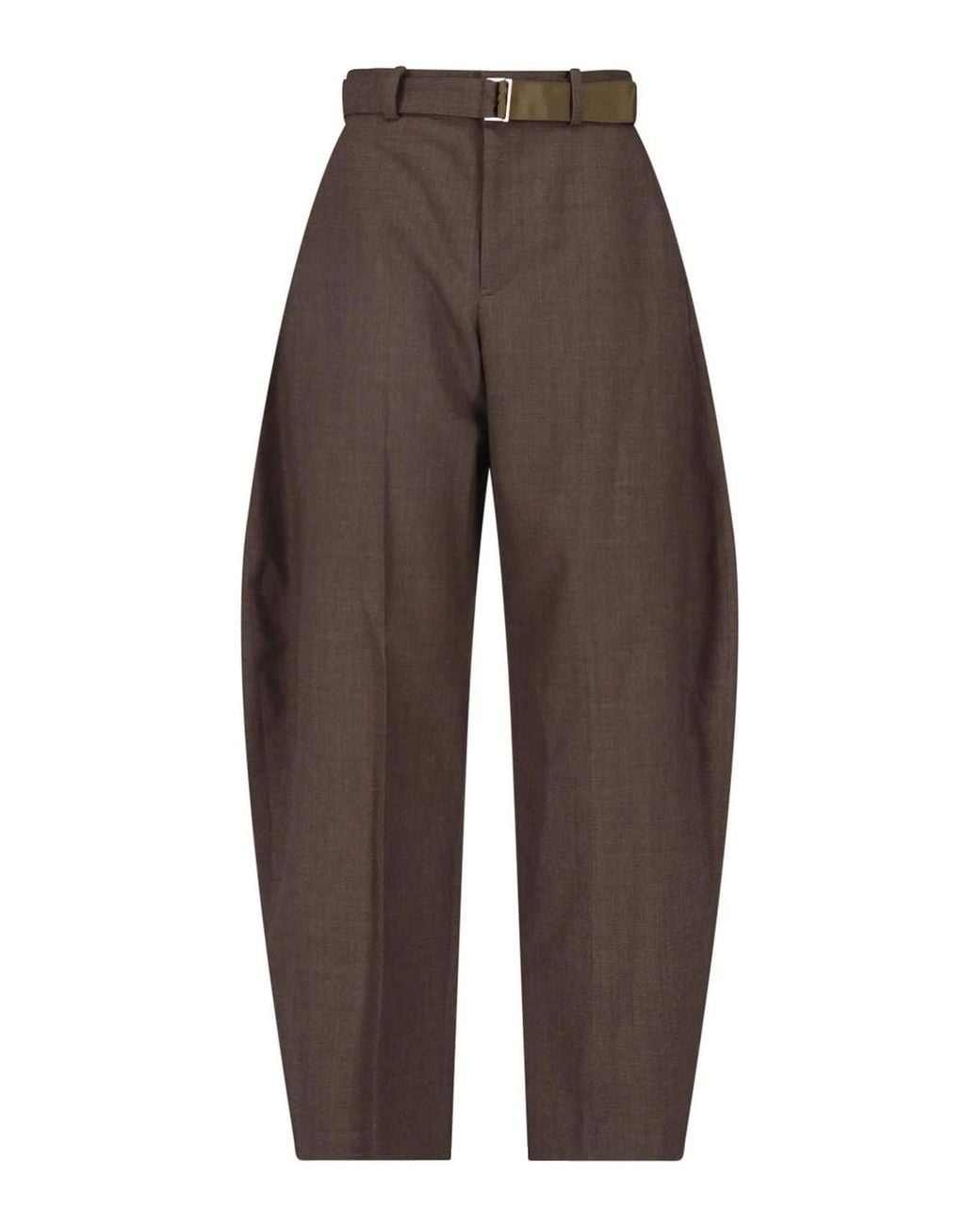 Sacai Brown Wool Trousers