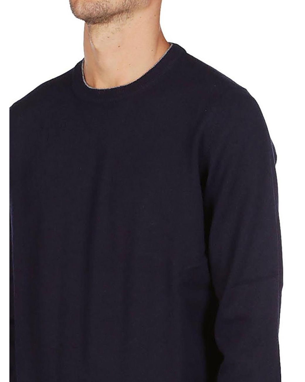 Suéter Cuello Redondo Brunello Cucinelli de hombre de color Blue