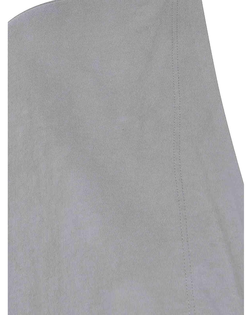 Ziggy Chen Gray Collarless Jersey T-Shirt