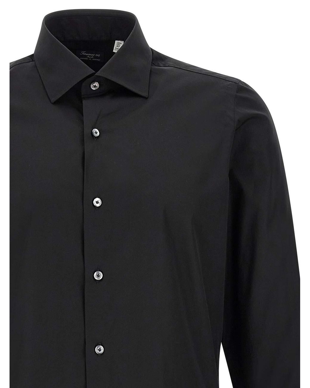 Finamore 1925 Black Napoli Shirt for men