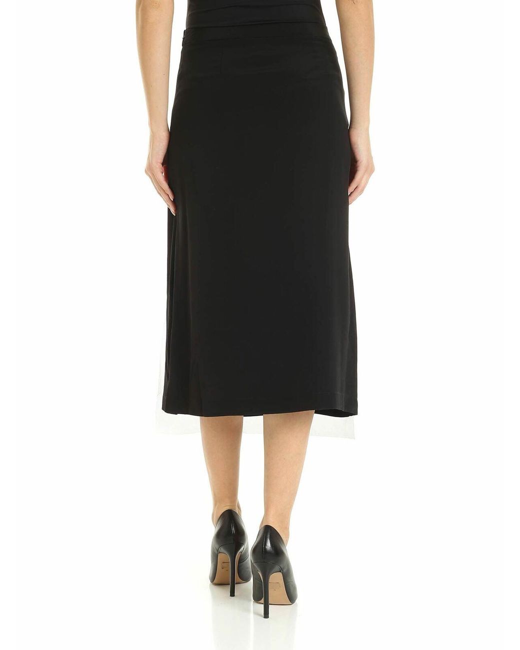 McQ Alexander McQueen Black Maxi-Sequins Skirt
