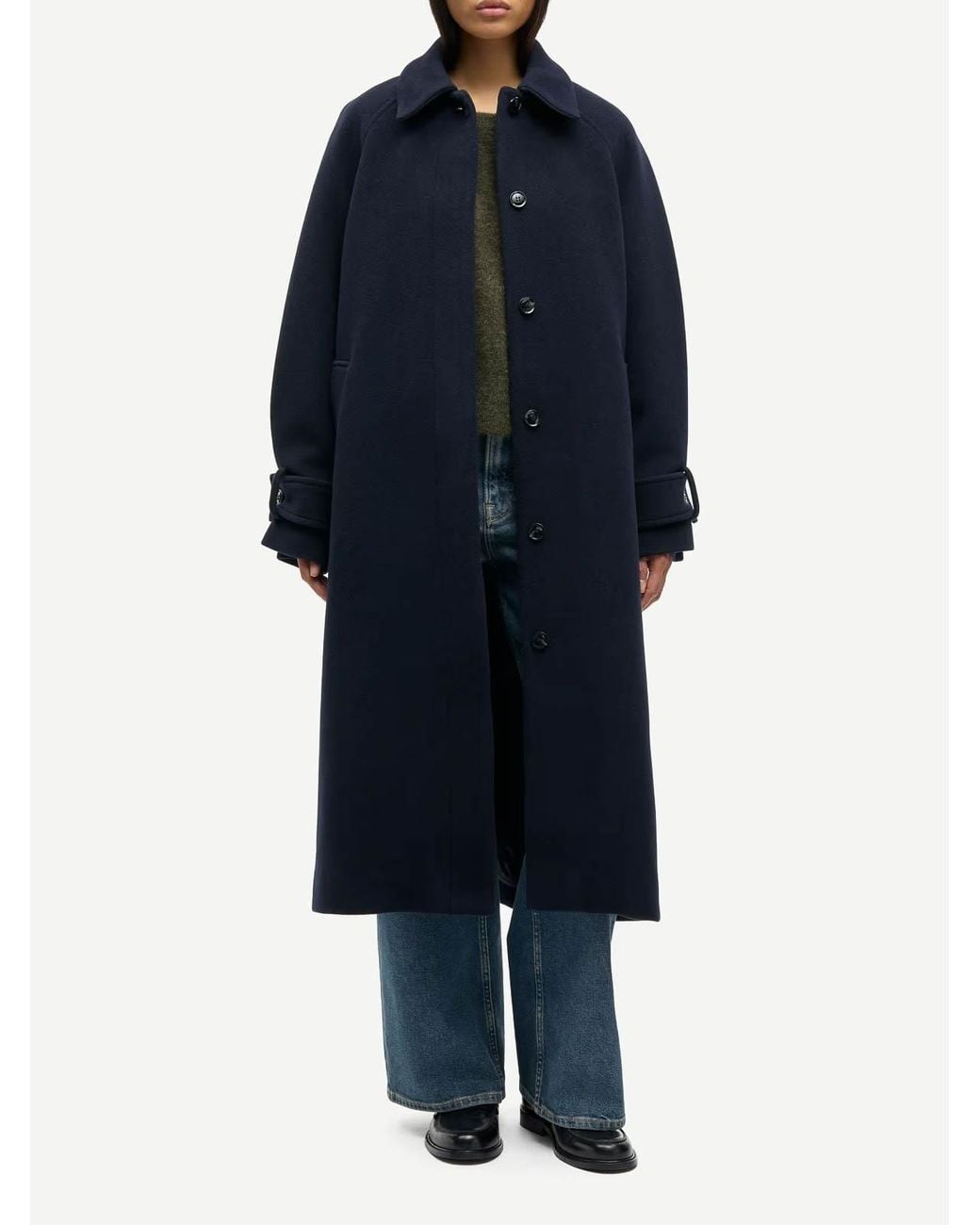 Samsøe & Samsøe Blue Alma Salute Coat
