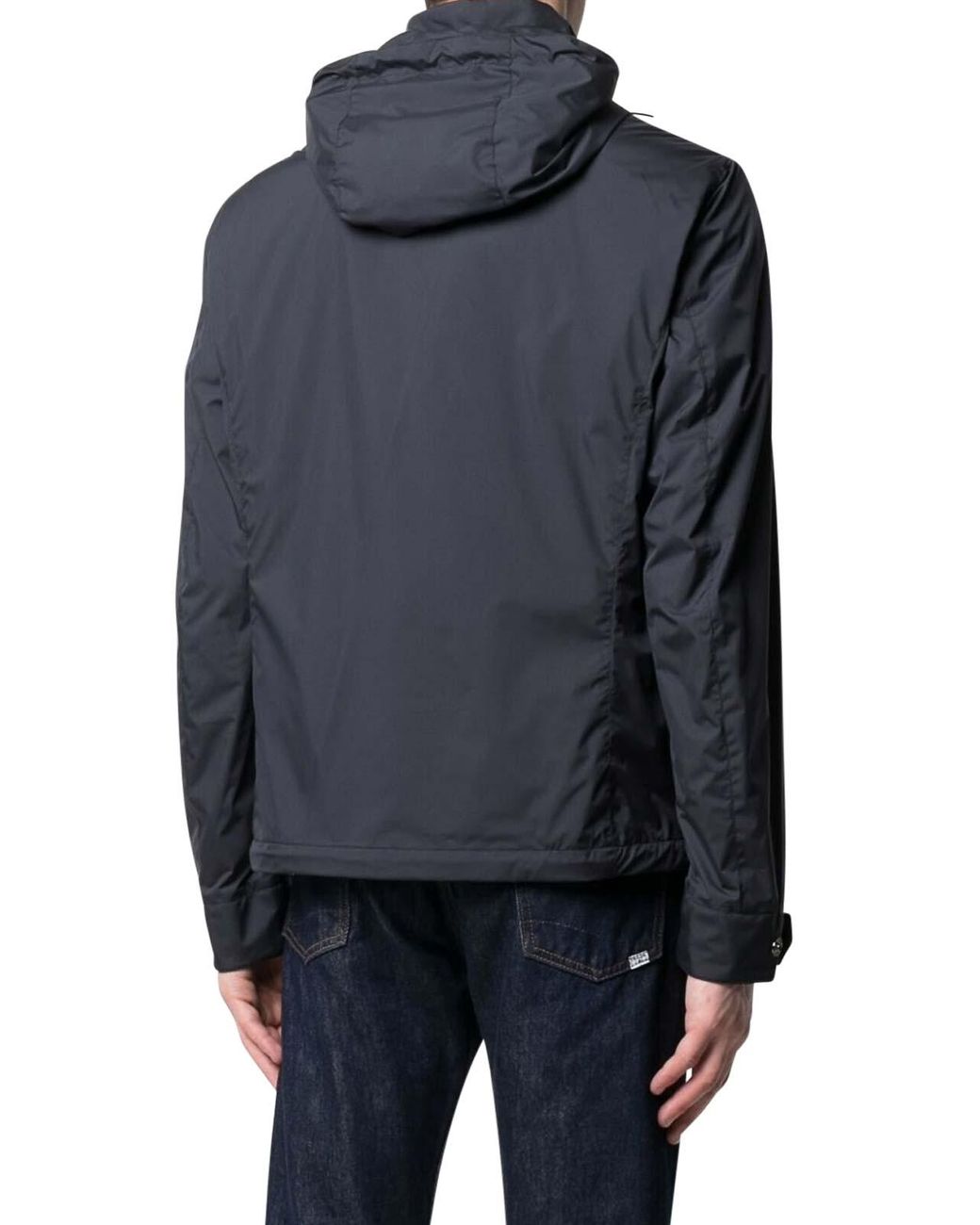 Moorer Blue Jacket With Zip for men