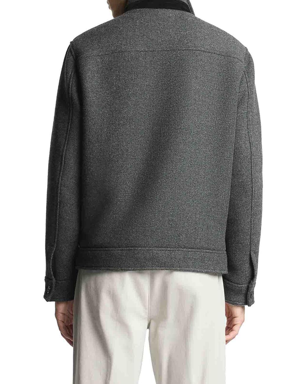 Fay Gray Wool Bomber Jacket for men