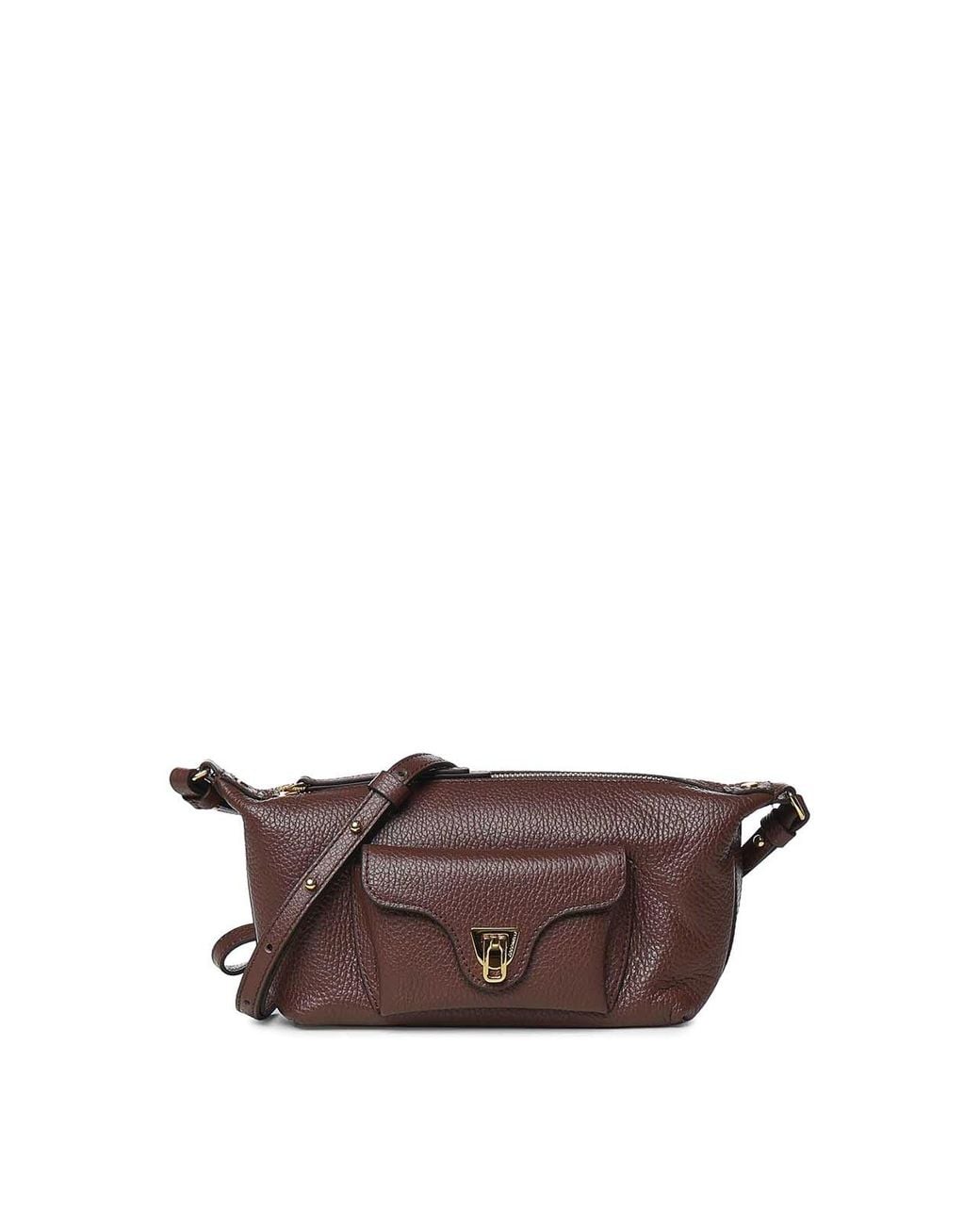Coccinelle Brown Beat Generation Mini Leather Bag