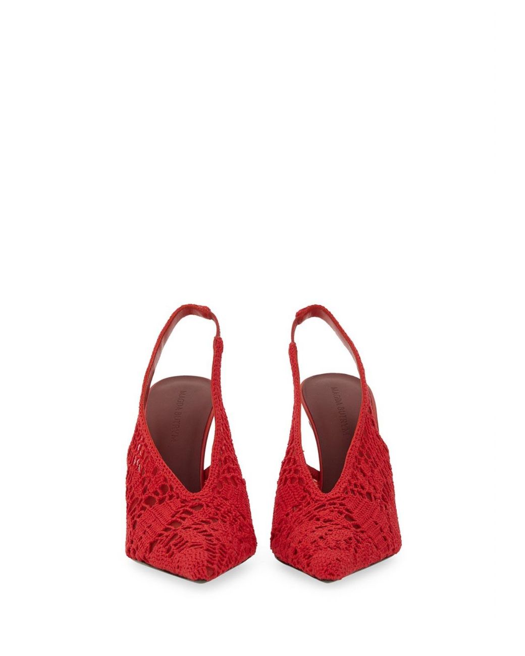 Magda Butrym Red Häkeln Slingback