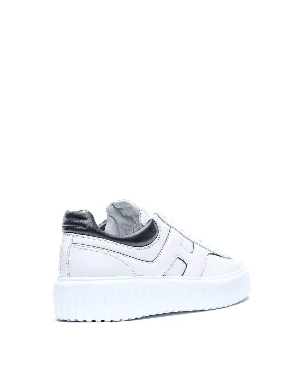 Hogan White H-Stripes Sneakers for men