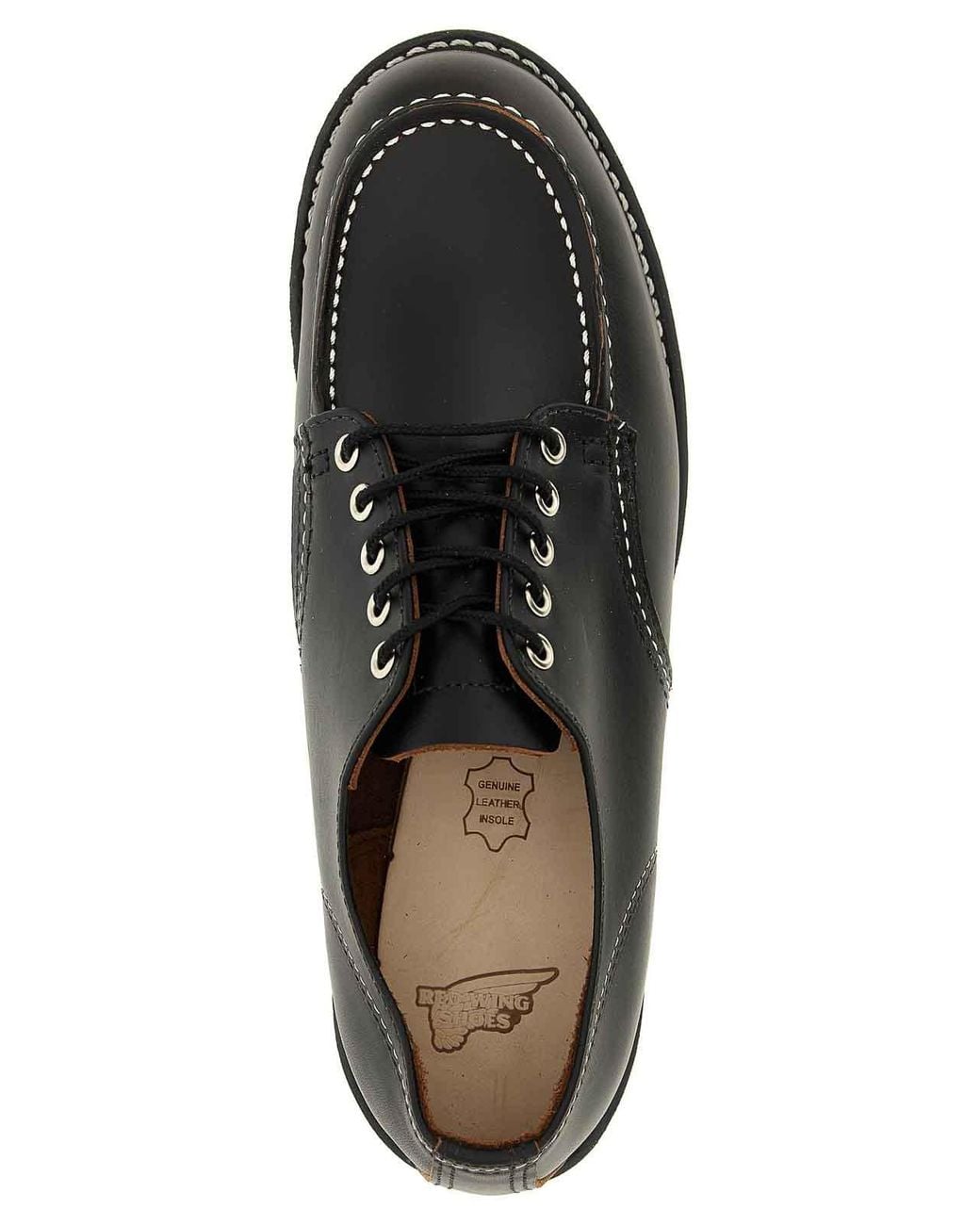 Red Wing Black 'shop Moc Oxford' Lace Up Shoes for men