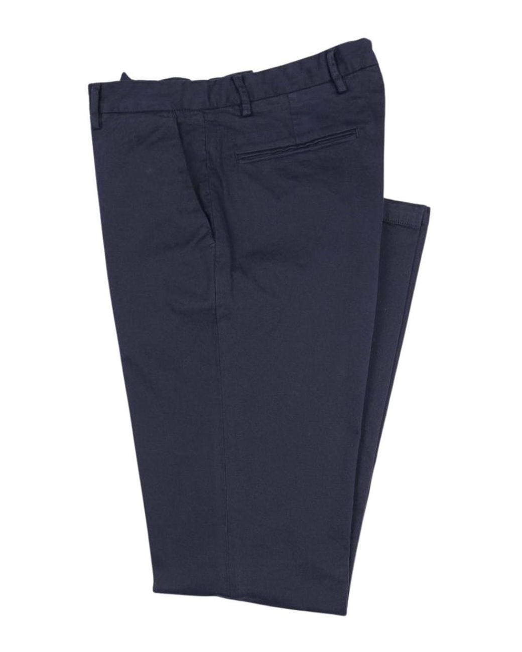 Brooksfield Blue Pantaloni Chino Tinto Capo for men